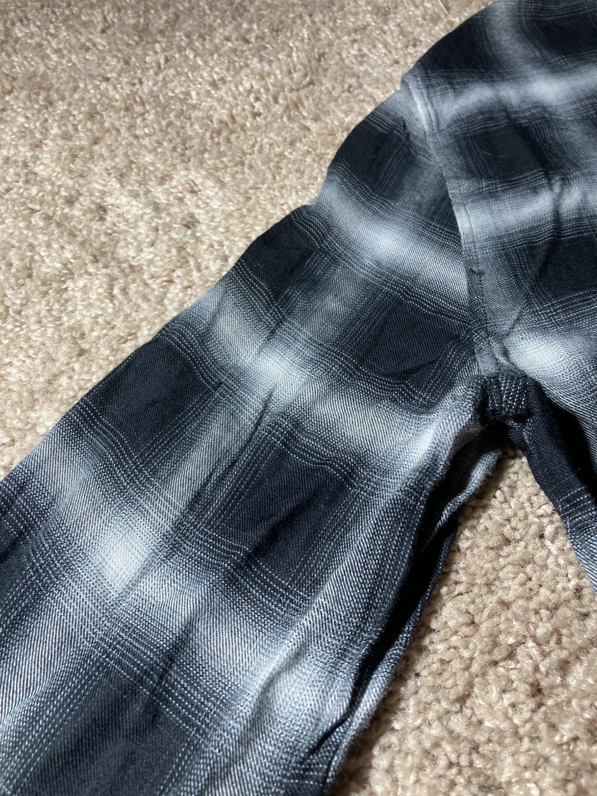 Celine SS19 Celine Shadow Plaid Western Shirt Viscose 2019 Hedi 37 Size US S / EU 44-46 / 1 - 14 Thumbnail