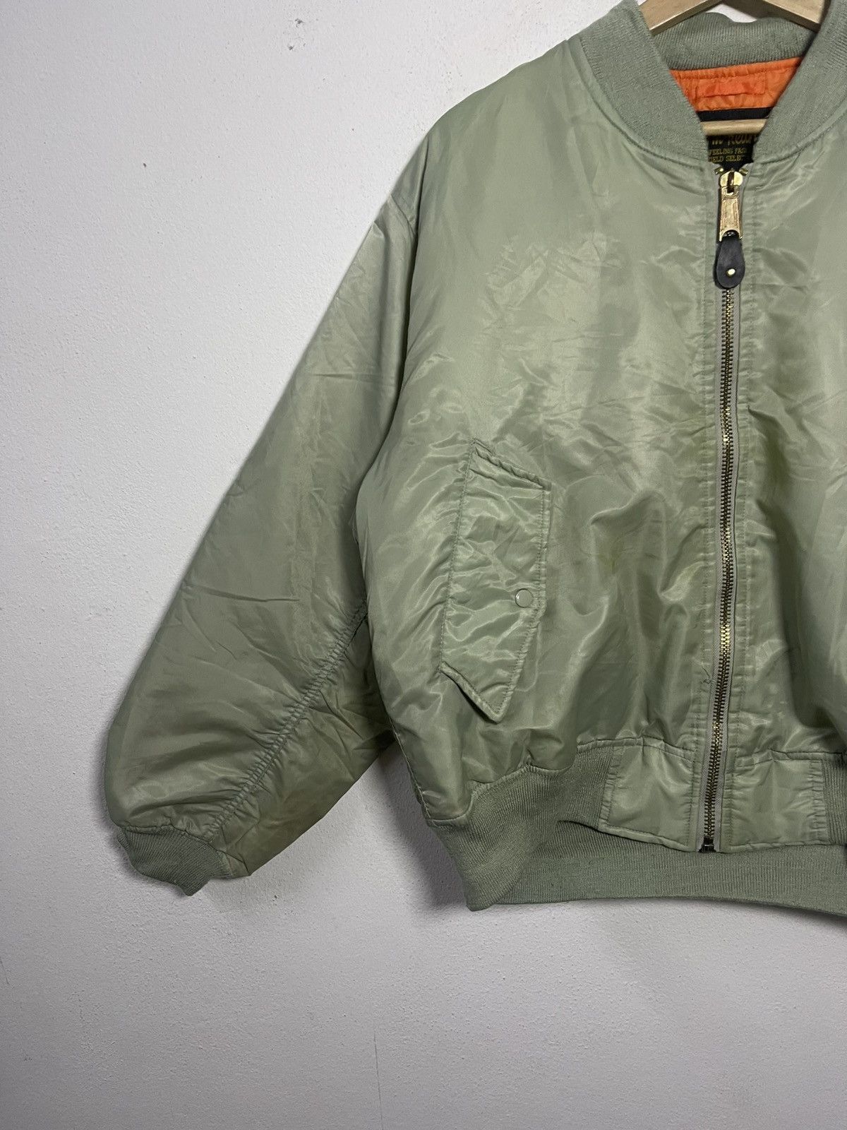 Vintage Vintage Warm Heart Reversible MA-1 Military Bomber Jacket Size US L / EU 52-54 / 3 - 3 Thumbnail