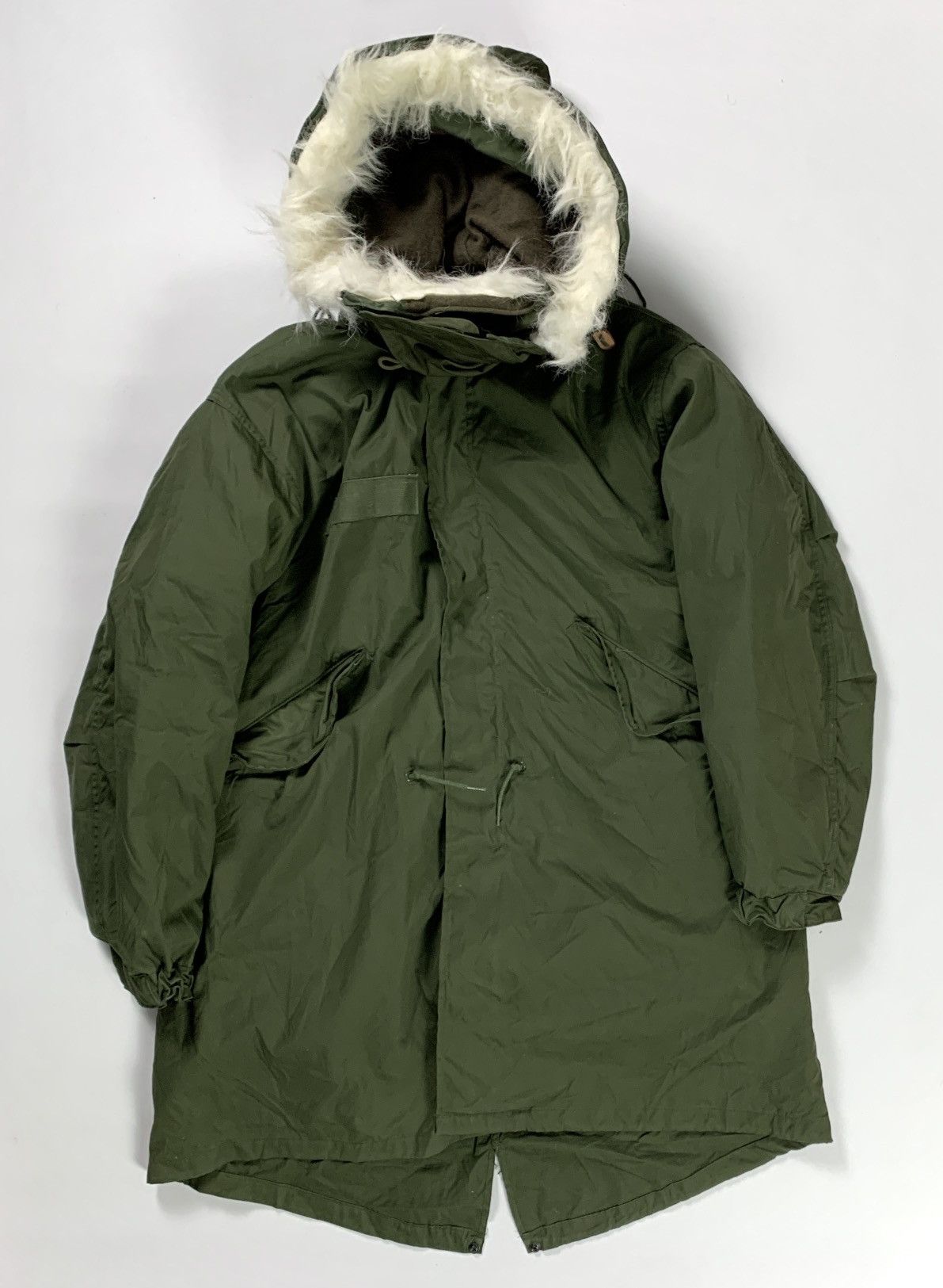 Vintage Genuine 1980s US Army Parka, Extreme Cold Weather Fishtail Jacket deals Size M