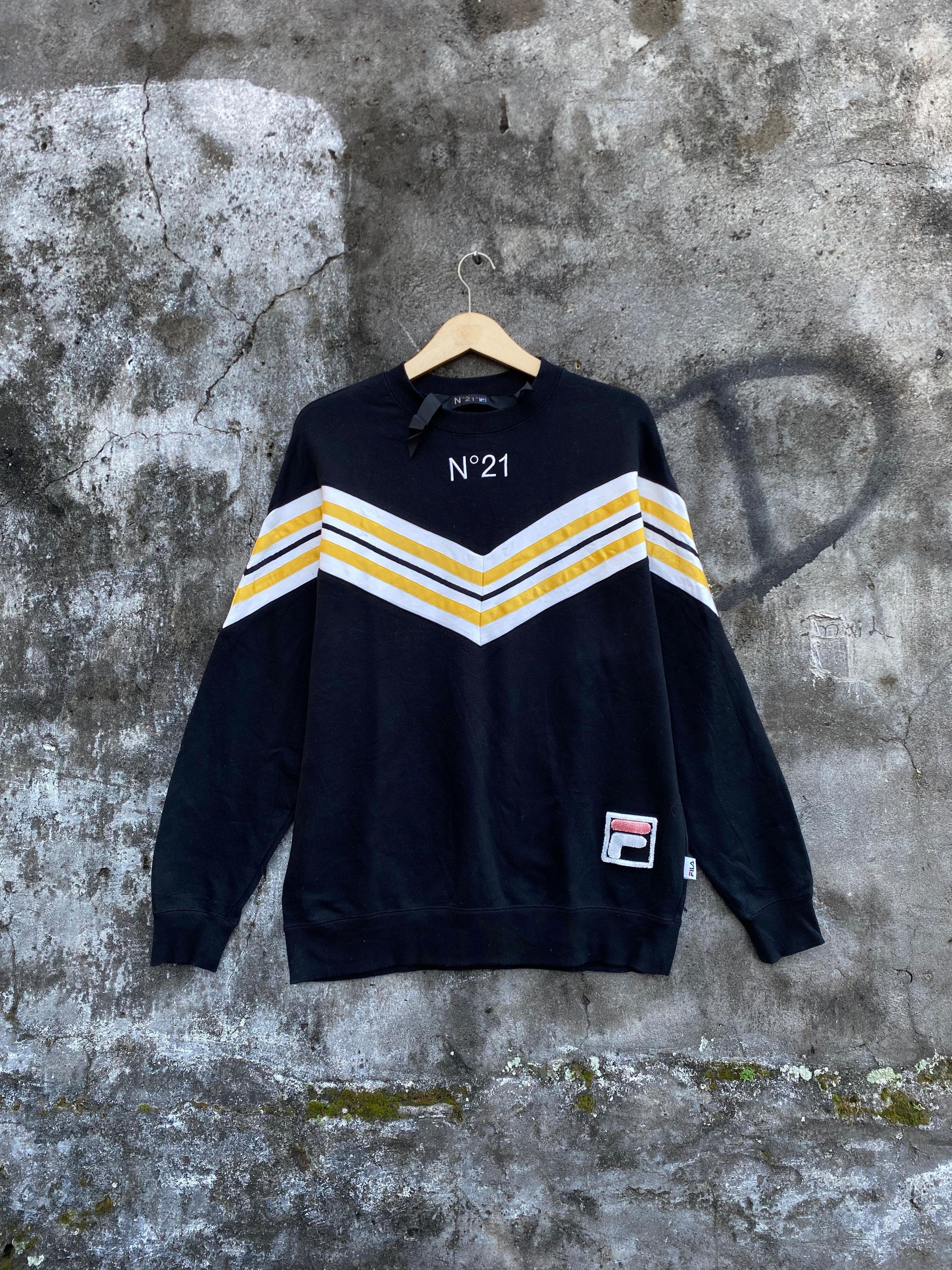 Alessandro Dell'acqua × Fila × N21 Sweatshirt Numero Ventuno x Fila Made In Japan Size US L / EU 52-54 / 3 - 1 Thumbnail