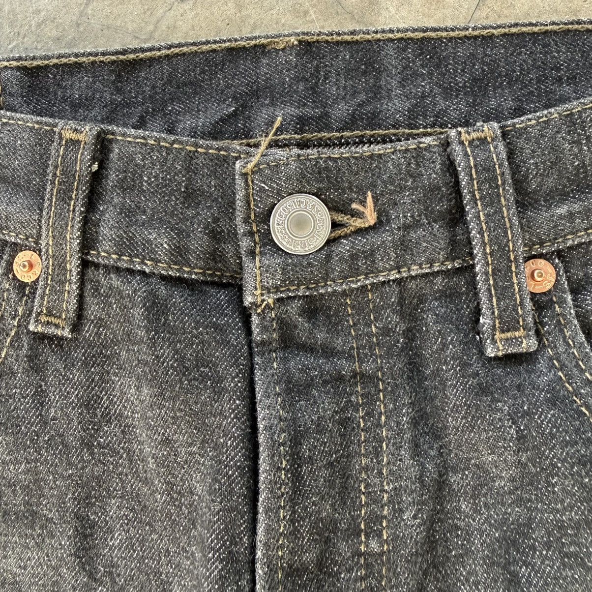 Levi's Vintage Clothing W33x34 Vintage 98' Levi's 501 Black Denim Jean Pants Size US 33 - 5 Thumbnail