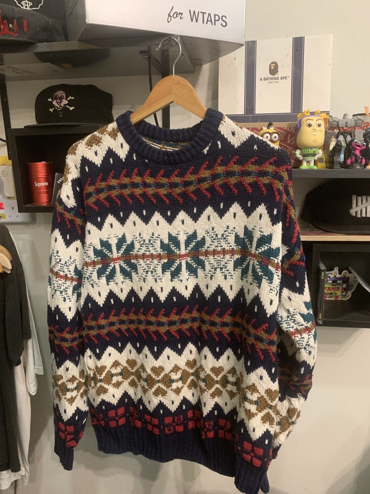 Vintage Vintage Eddie Bauer Cable Knit Sweater Size US XL / EU 56 / 4 - 1 Thumbnail