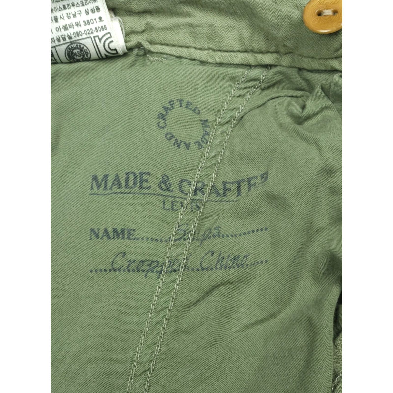 Levi's Levi'S Made & Crafted Green Cropped Linen Pants Mens 28 x 28 (FITS Size US 28 / EU 44 - 6 Thumbnail