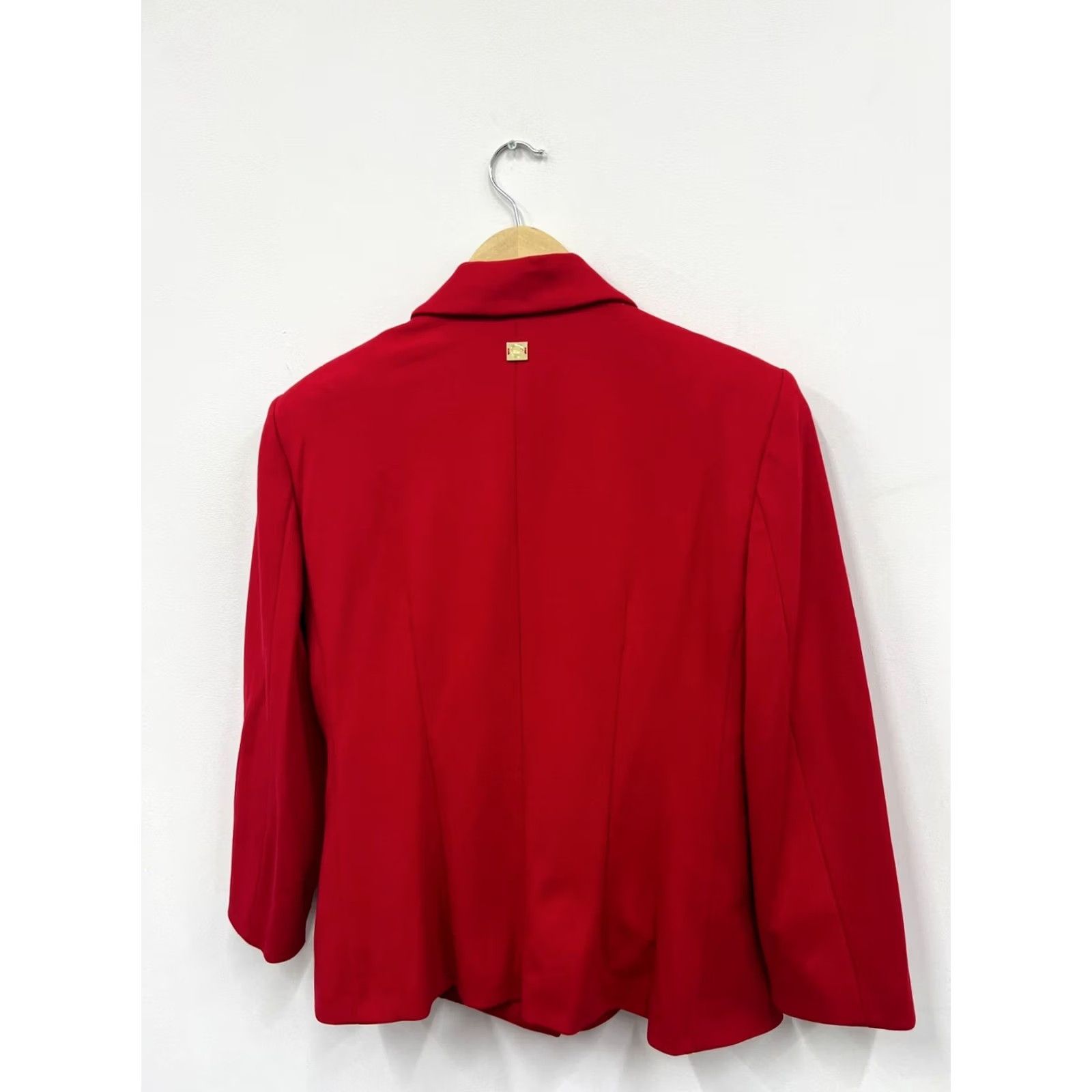 Roberto Cavalli Roberto Cavalli Blazer Women IT 46 US 10 Red Stretch Blazer Vintage? No Size L / US 10 / IT 46 - 2 Thumbnail