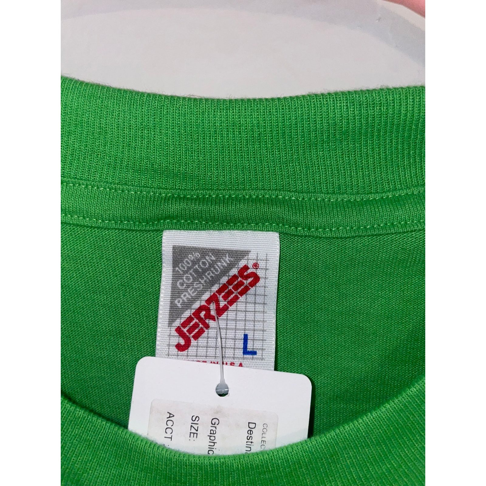 Jerzees Vintage Yellowstone Shirt Wildflower Green Tee VTG 90s L Size US L / EU 52-54 / 3 - 6 Thumbnail
