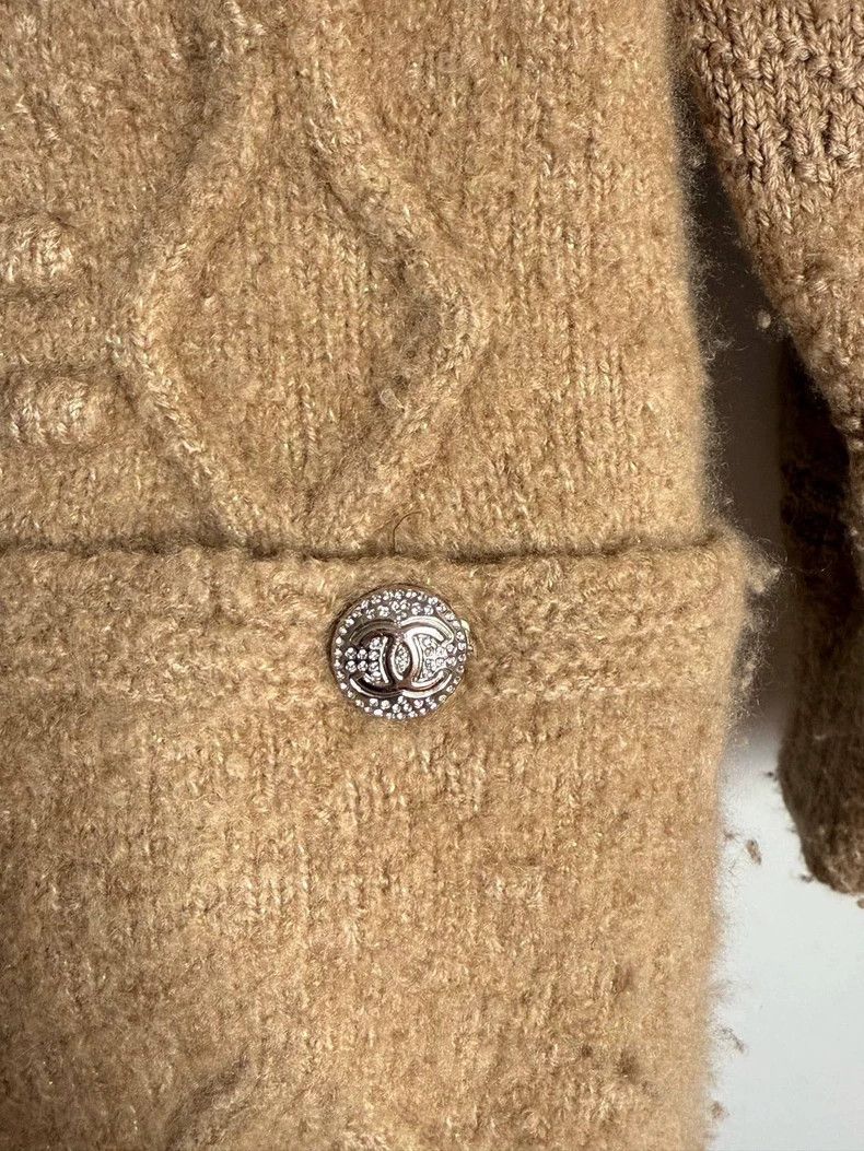 Chanel Chanel Solid color bathrobe cashmere knitted coat Size XS / US 0-2 / IT 36-38 - 2 Thumbnail