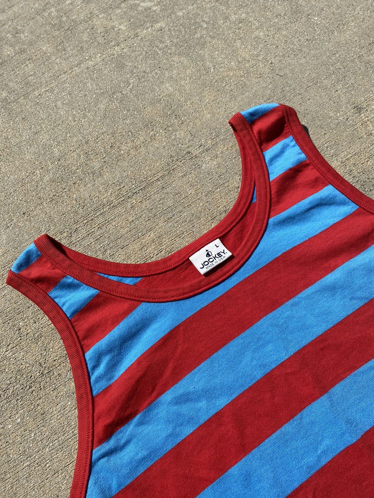 Jockey × Vintage VINTAGE Striped Tank Top Size US M / EU 48-50 / 2 - 2 Thumbnail