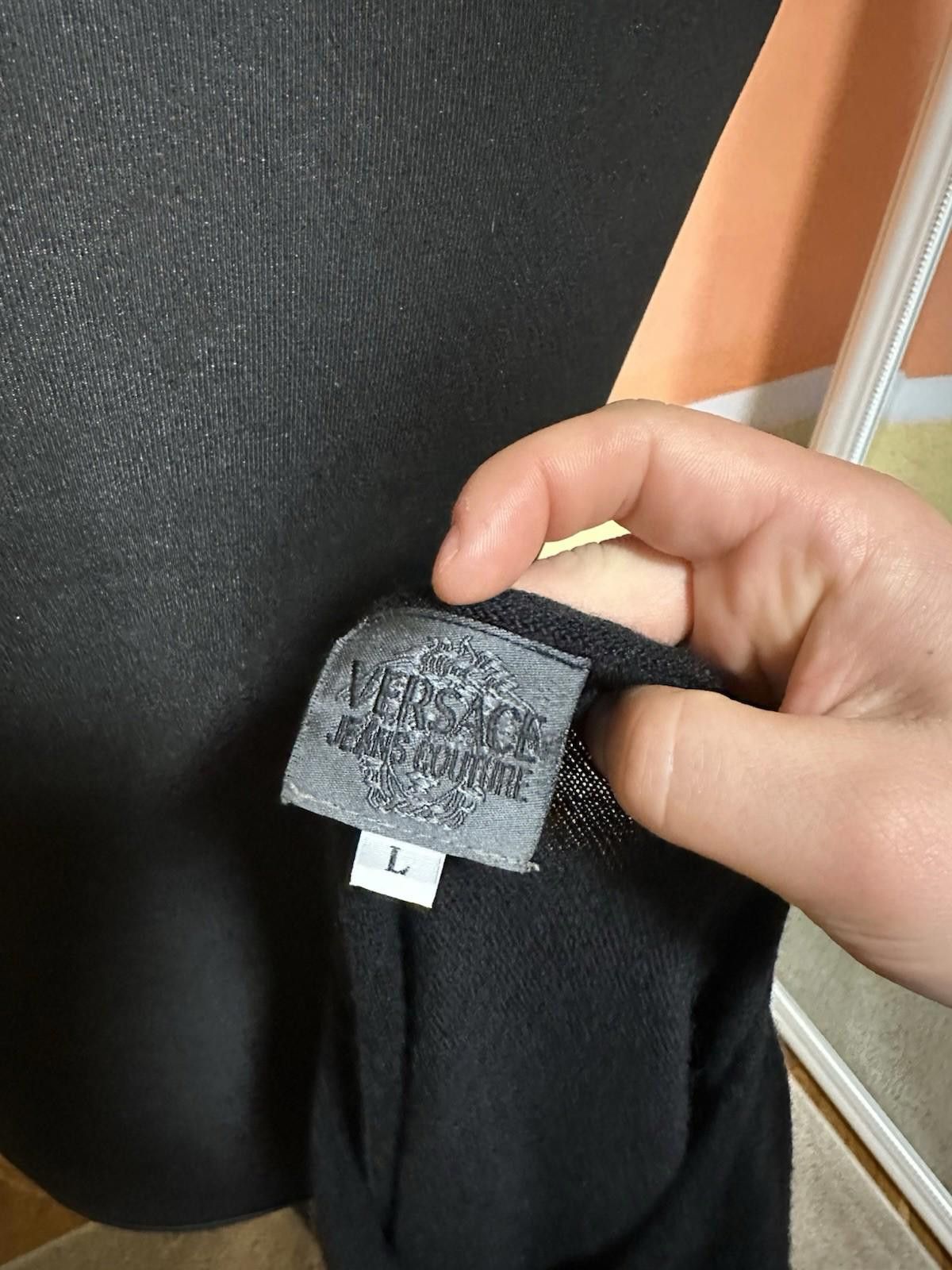 Versace Jeans Couture Versace Jeans Couture Logo Wool Sweater Vintage Black Size L Size US L / EU 52-54 / 3 - 7 Thumbnail
