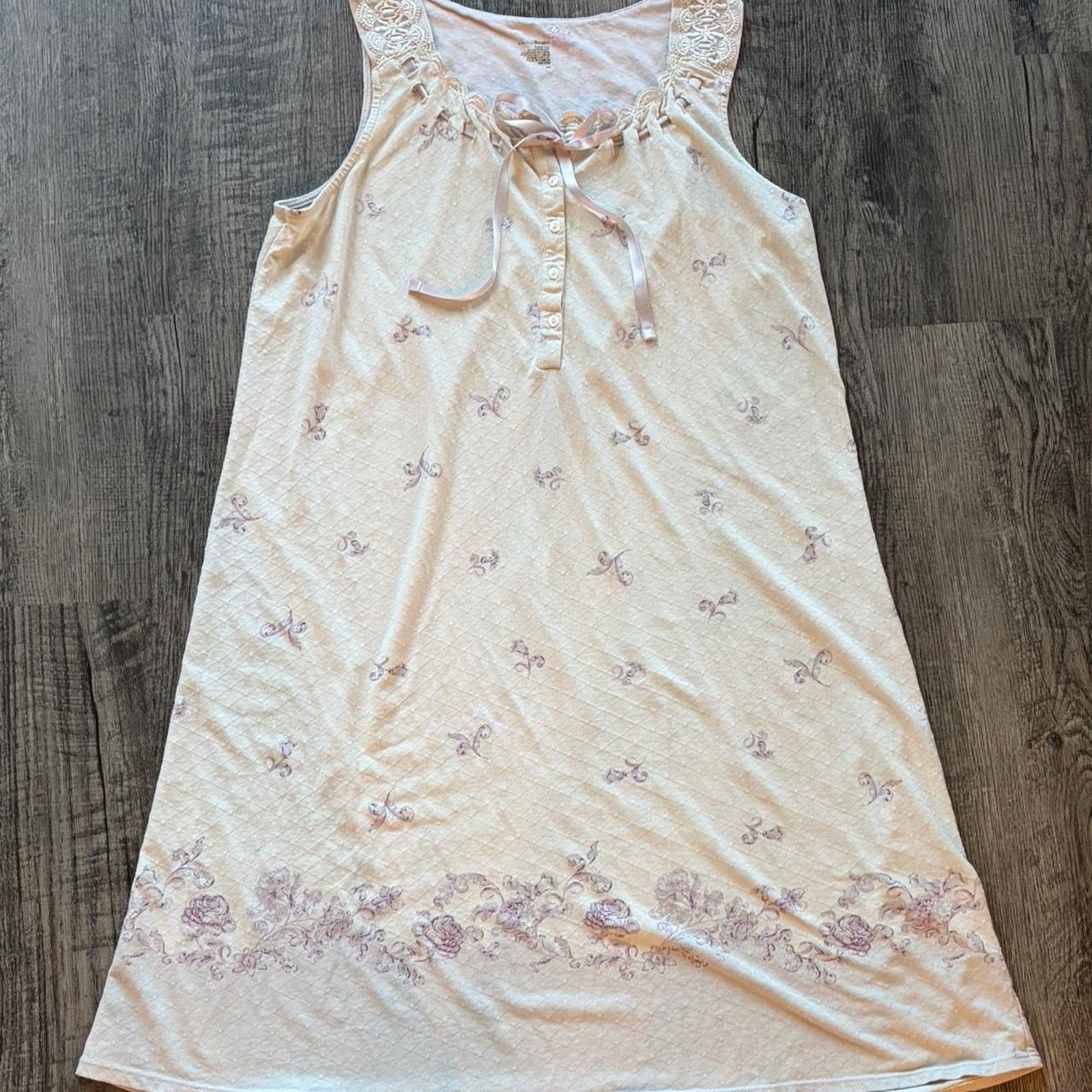 Other Vintage light pink and white nightgown Size ONE SIZE - 2 Thumbnail