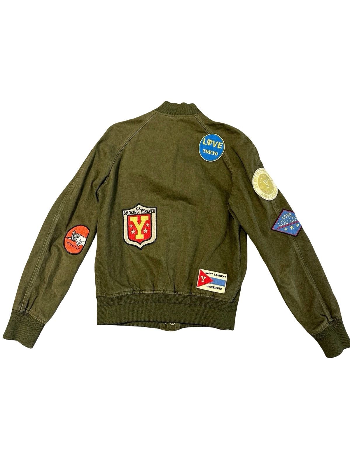 Saint Laurent Paris Saint Laurent Paris multi-patch military teddy jacket Size US S / EU 44-46 / 1 - 2 Thumbnail