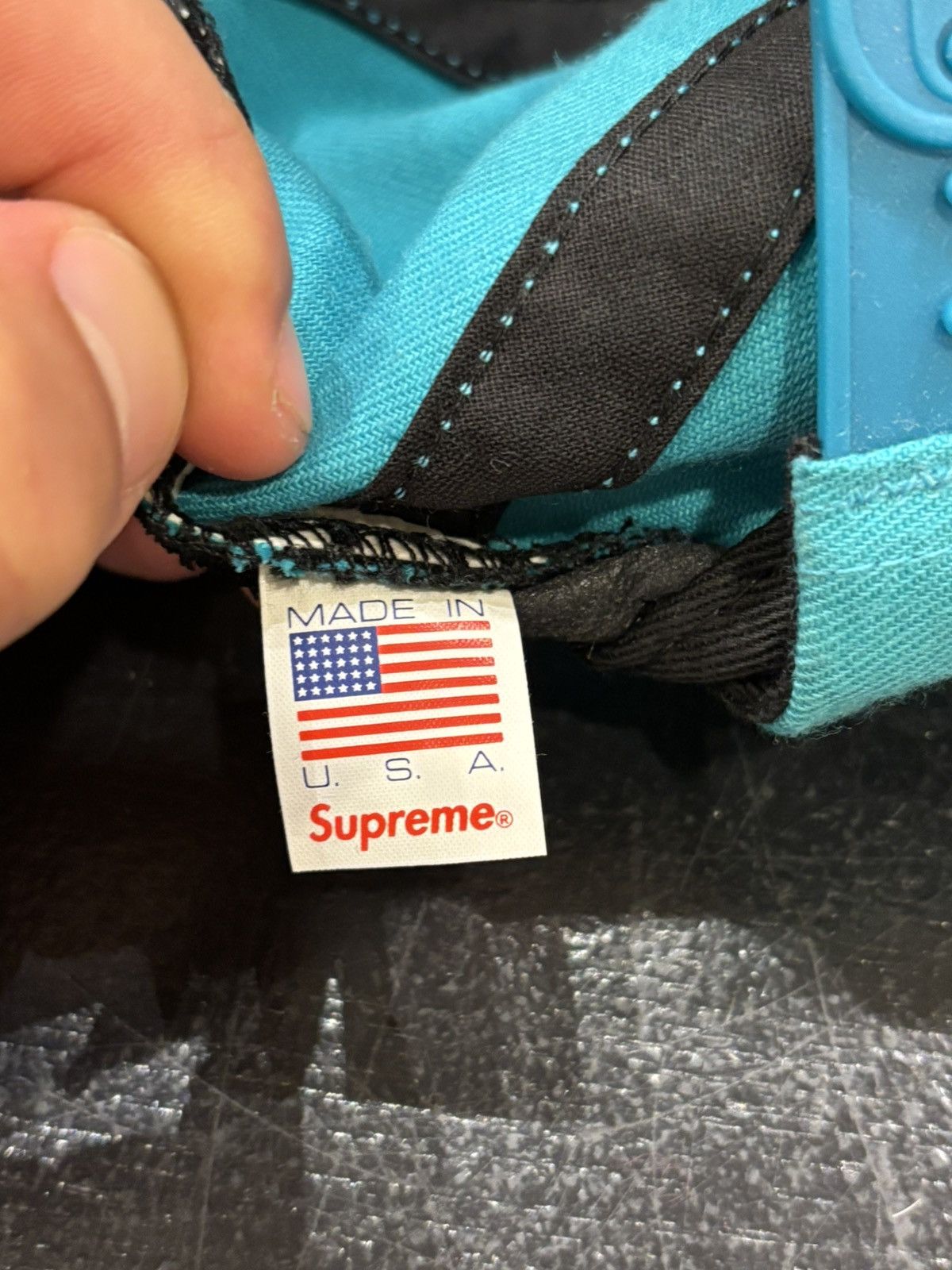 Supreme Supreme Overlay 5 Panel Cap Blue Size ONE SIZE - 3 Thumbnail