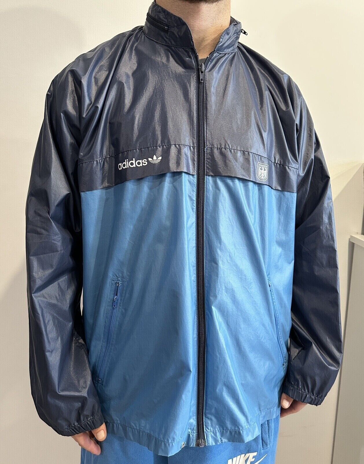 Adidas Germany Olympic Adidas Jacket 1990s Vintage 90s Deutschland Size US L / EU 52-54 / 3 - 2 Thumbnail