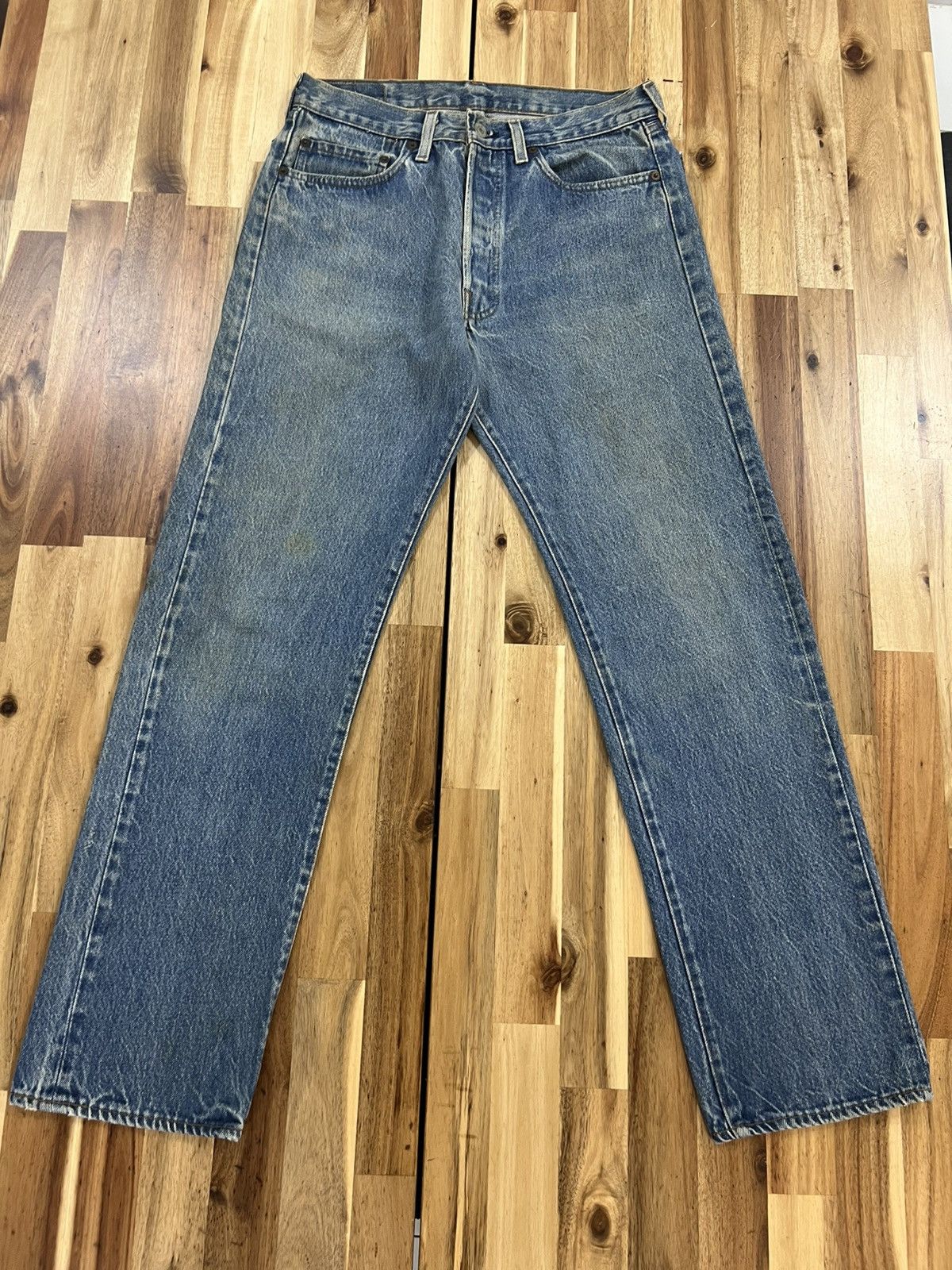 Levi's Vintage 80’s Levis 501 0115 Non Selvedge Button 524 Denim Size US 30 / EU 46 - 3 Thumbnail