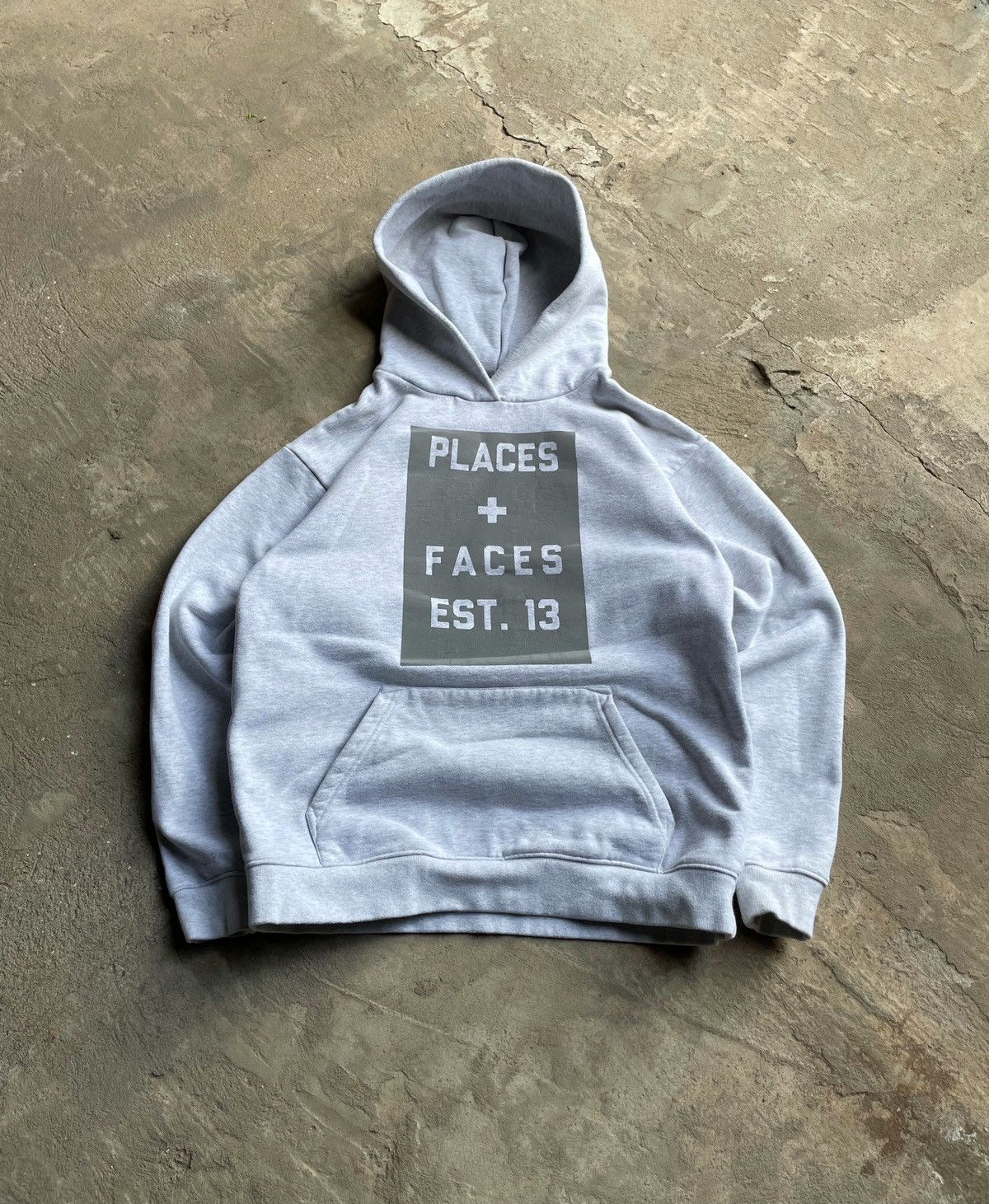Japanese Brand × Places + Faces Vintage Places + Faces Big Logo Reflective Rare Hoodie Size US M / EU 48-50 / 2 - 1 Thumbnail