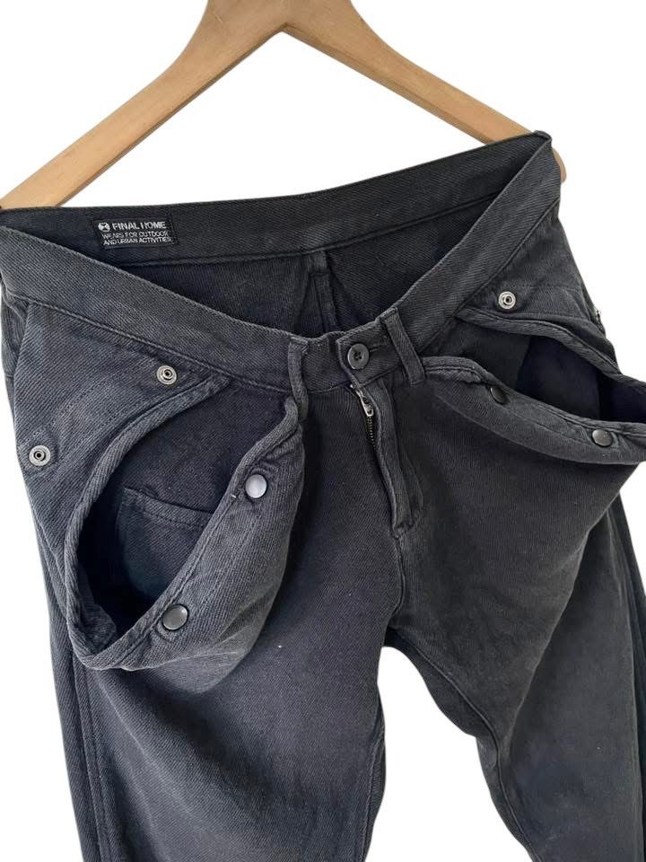 Final Home 🔥90s FINAL HOME TACTICAL WASHED PANELLED CARGO PANTS Size US 31 - 2 Thumbnail