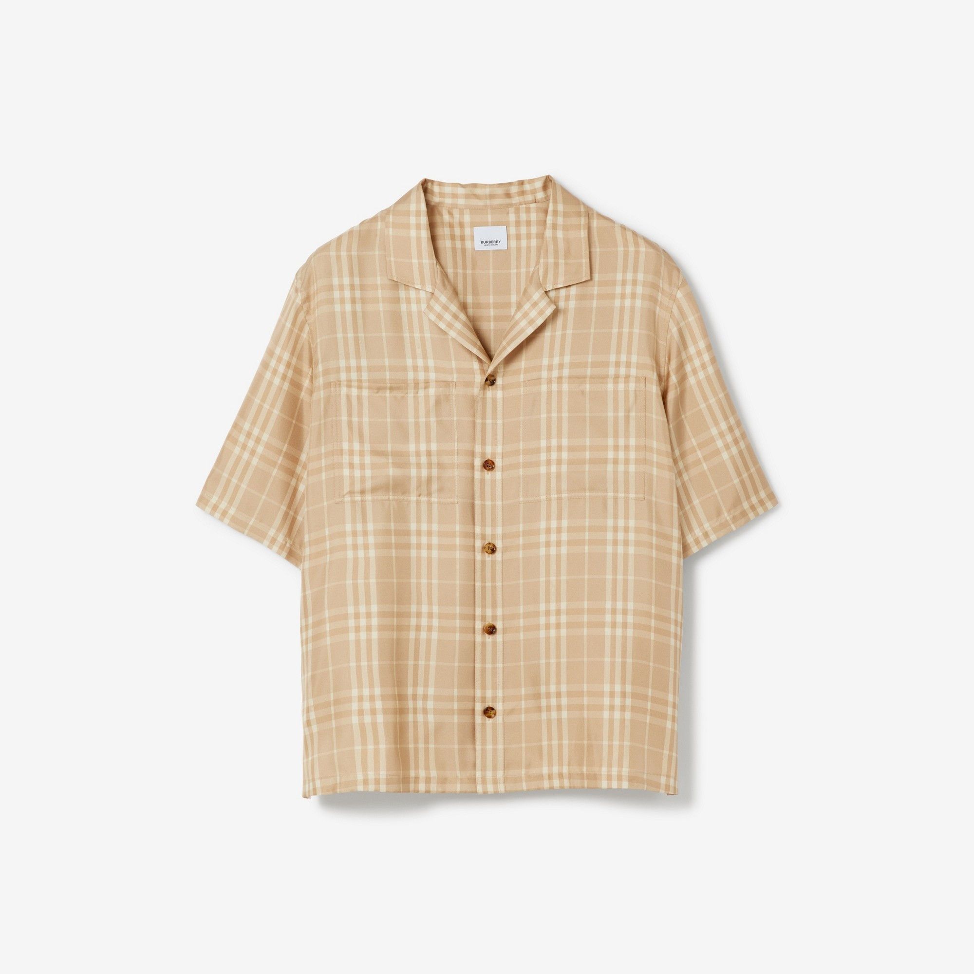 Burberry o1y0426 Checked Shirt in Beige Size US XS / EU 42 / 0 - 1 Thumbnail