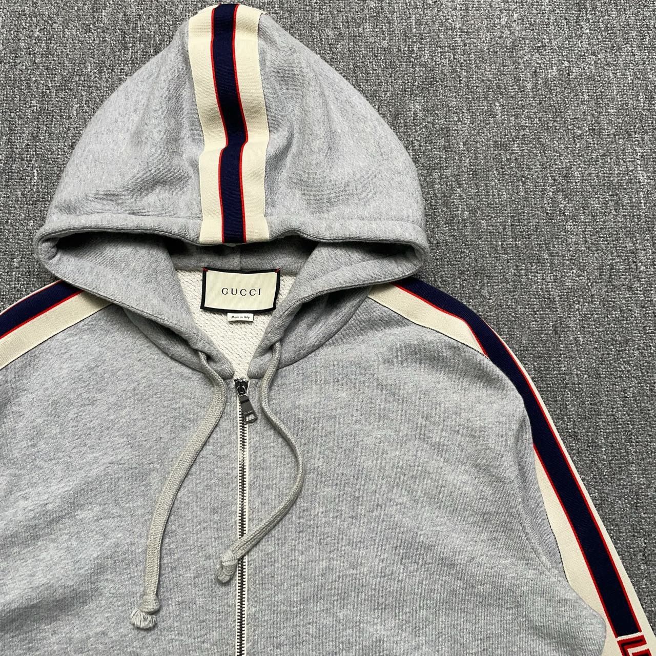 Gucci Gucci Gray logo zipper hooded jacket 2501-Nextarrow Size US M / EU 48-50 / 2 - 4 Thumbnail