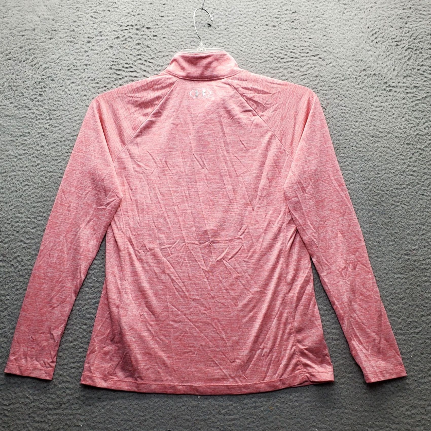 Under Armour Under Armour Pullover Womens Medium Pink HeatGear Tech Twist 1/2 Zip Loose Fit Size M / US 6-8 / IT 42-44 - 2 Thumbnail