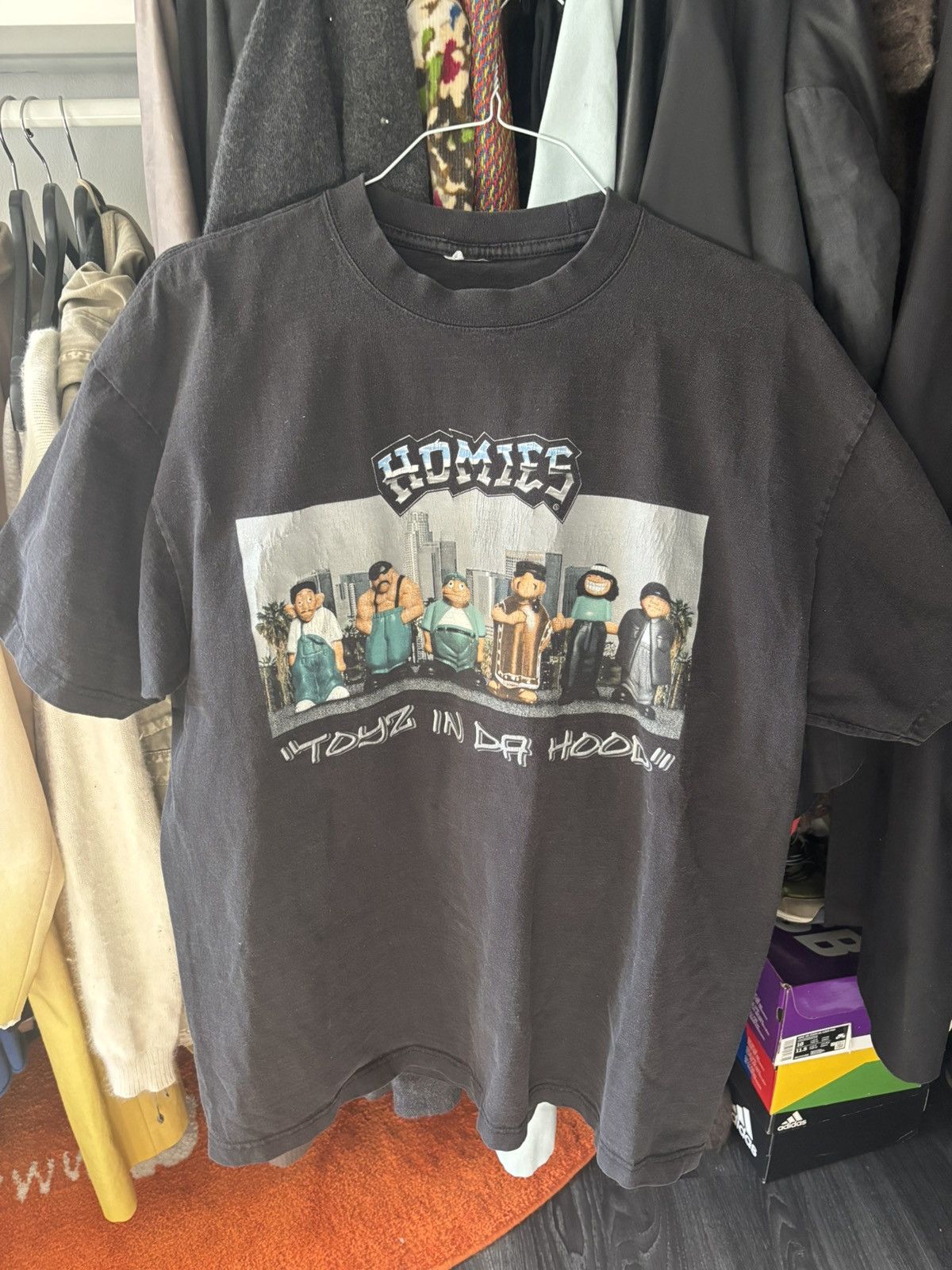 Vintage 90s Homies Toyz in da hood Shirt XXl Size US XXL / EU 58 / 5 - 1 Thumbnail