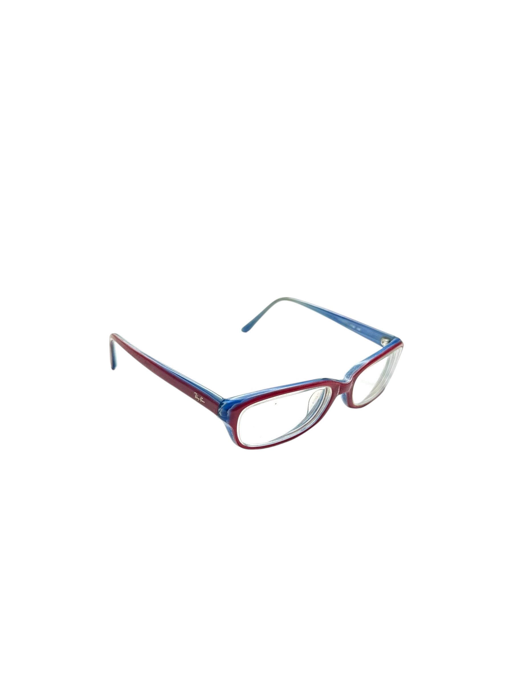 RayBan RayBan Oval Blue Red Vintage Glasses Size ONE SIZE - 1 Thumbnail