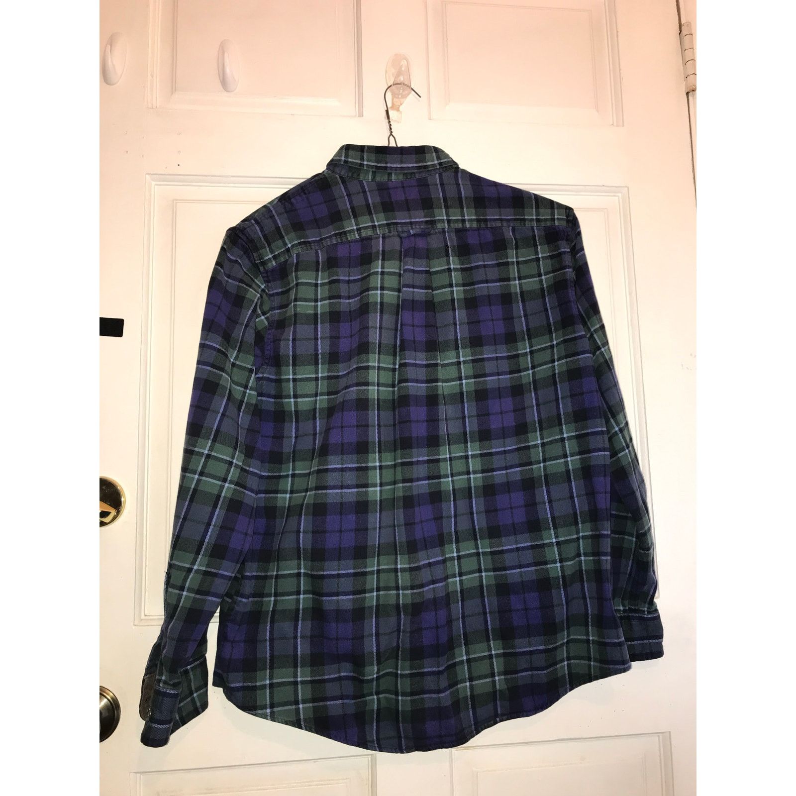 Lands' End LANDS’ END Plaid Shirt Men’s L 16- 161/2 LS Traditional Fit Size US L / EU 52-54 / 3 - 2 Thumbnail