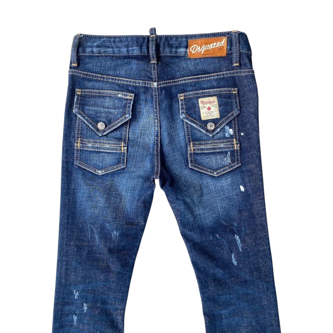 Dsquared2 DSQUARED DISTRESSED PAINTED JEAN WOMEN SIZE 36 ITALY Size 30" / US 8 / IT 44 - 4 Thumbnail