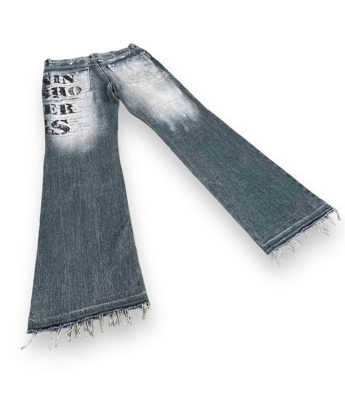 BERNINGS SHO FLARE🔥BERNINGS-SHO Distressed Seditionaries Bondage Zippers Size US 29 - 9 Thumbnail