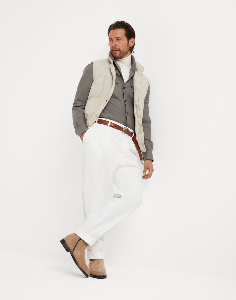 Brunello Cucinelli o1w1db10825 Shirt in Sage Green Size US S / EU 44-46 / 1 - 5 Thumbnail
