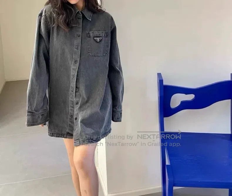 Prada Prada Black and grey denim jacket Size XS / US 0-2 / IT 36-38 - 7 Thumbnail
