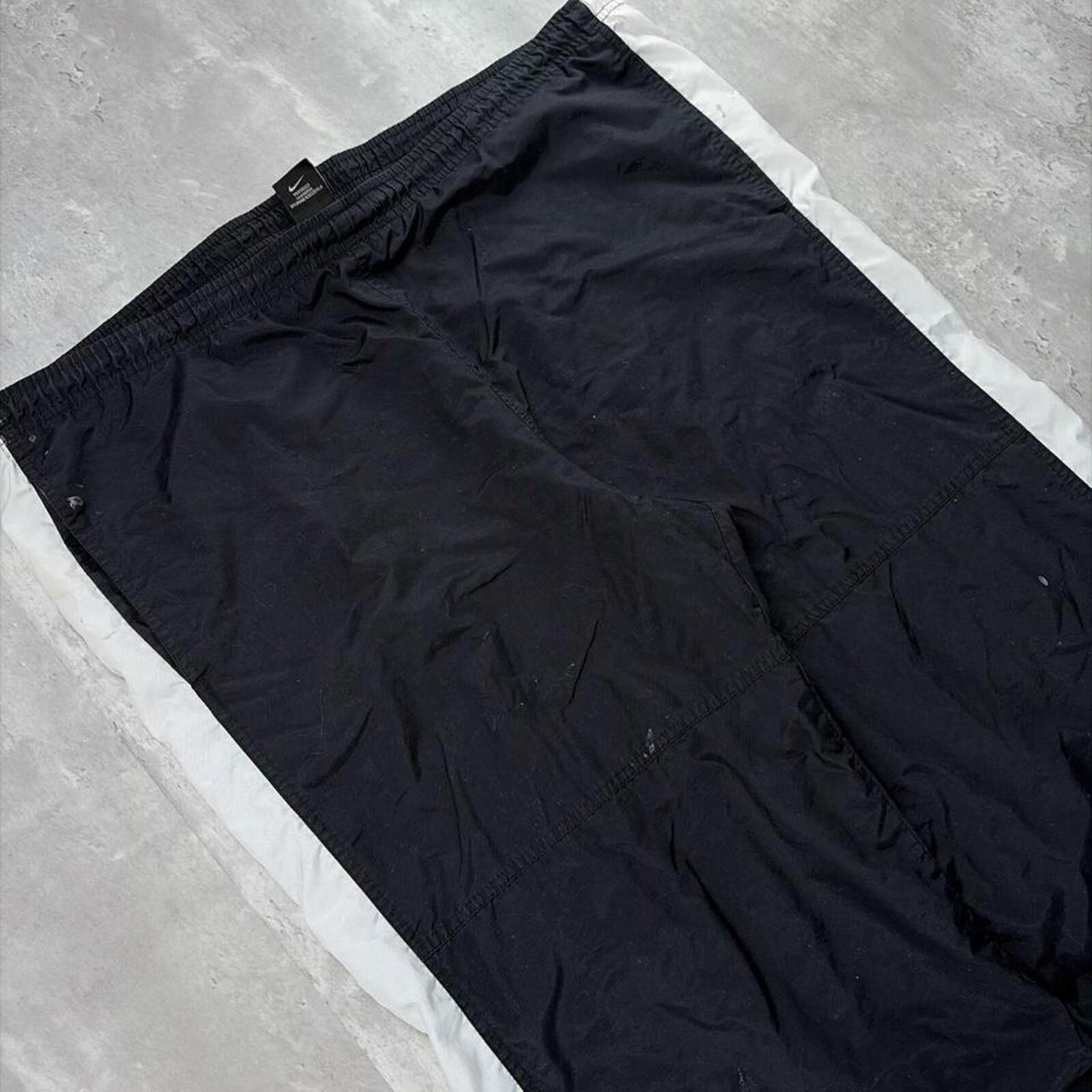 Nike Vintage Nike Swoosh Striped Baggy Distressed Track Pants Size US 36 / EU 52 - 3 Thumbnail