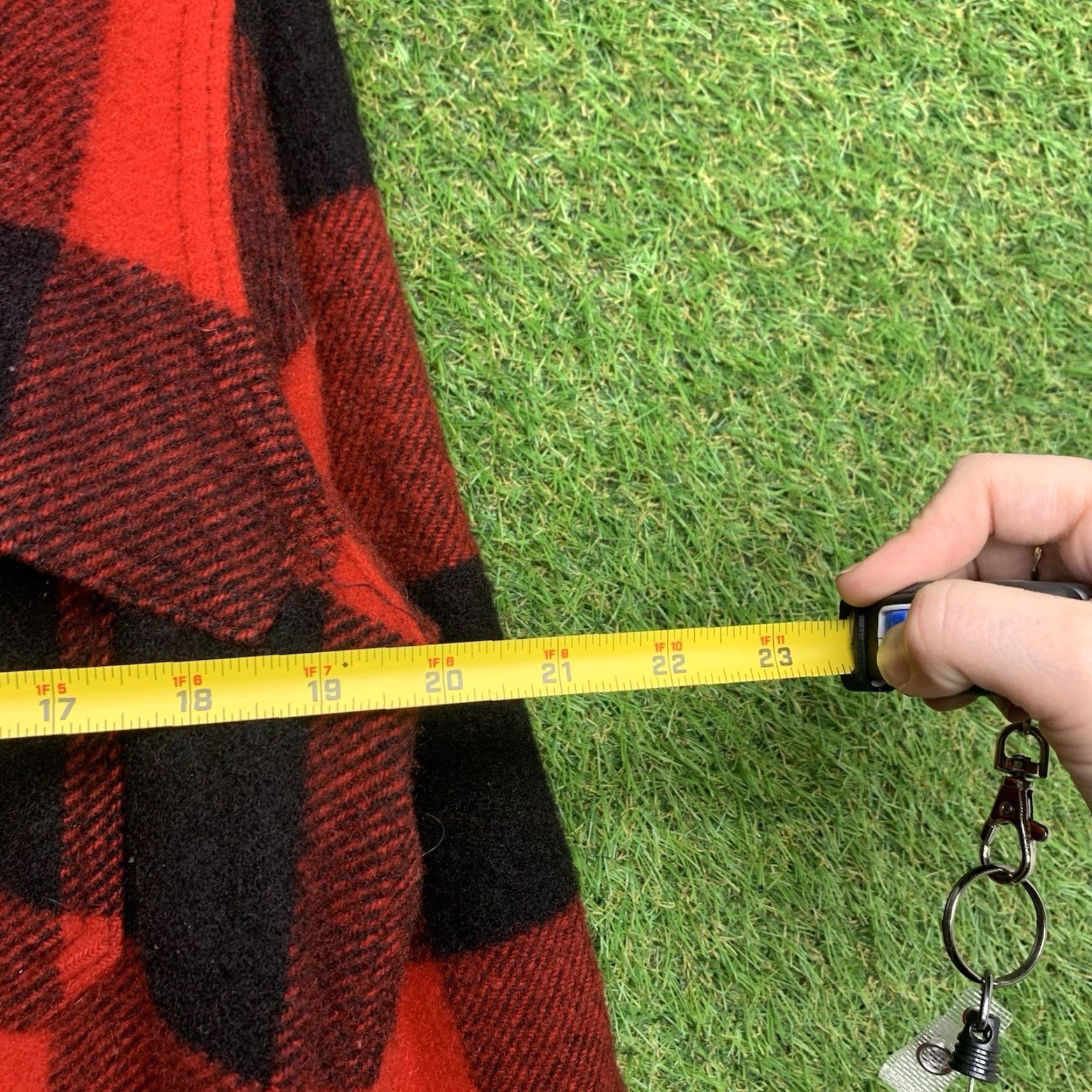 VINTAGE Woolrich Mackinaw Jacket Mens M Buffalo Plaid Wool Cruiser Zip Up Slim Fit Jacket