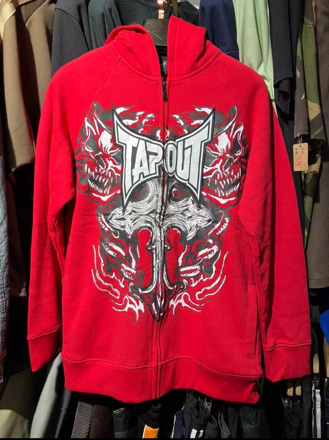 Tapout tapout rare printed grunge zipup hoodie Size US M / EU 48-50 / 2 - 1 Thumbnail