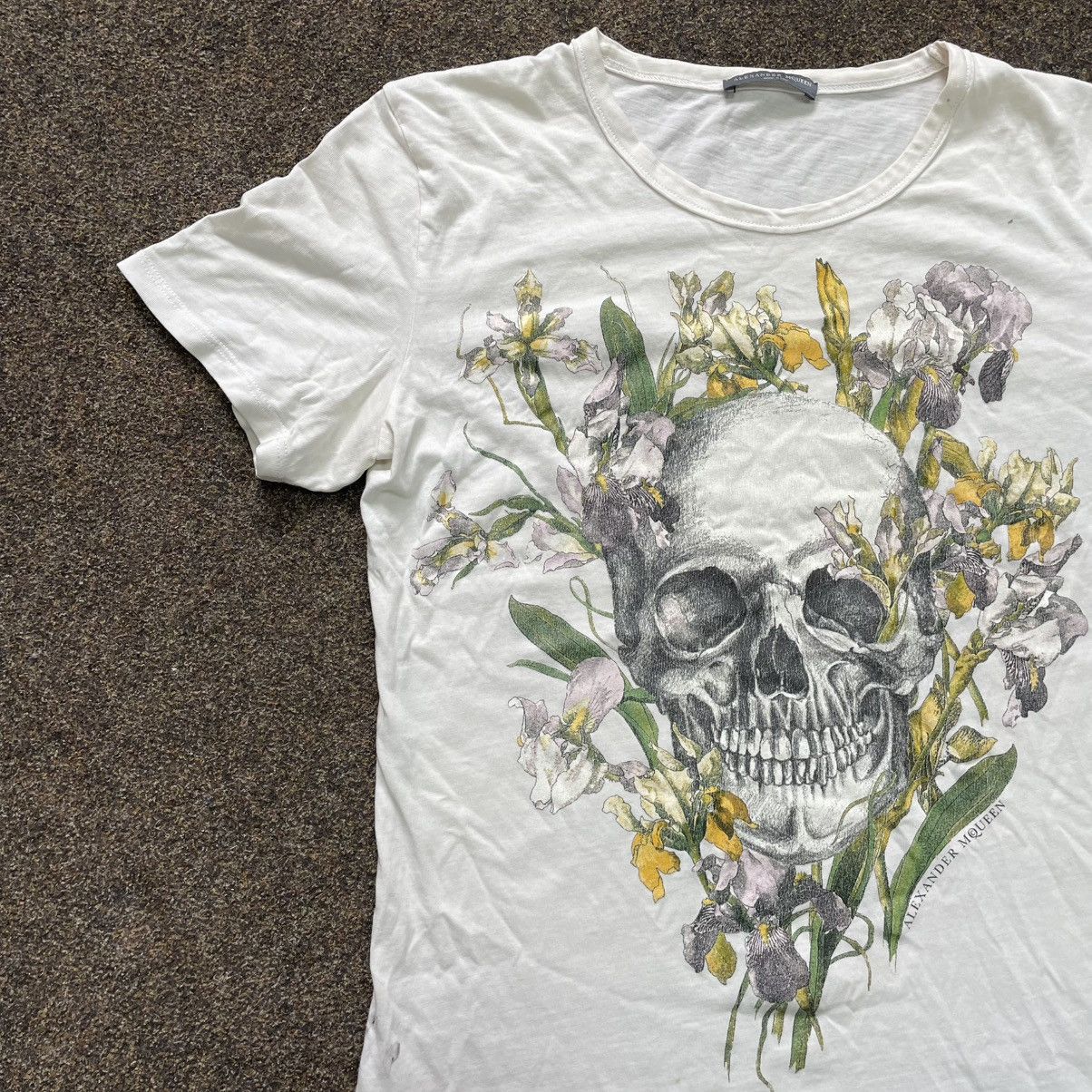 Alexander McQueen Vintage Y2K ALEXANDER MCQUEEN SKULLS FLOWERS ABSTRACT 90s Size M / US 6-8 / IT 42-44 - 2 Thumbnail