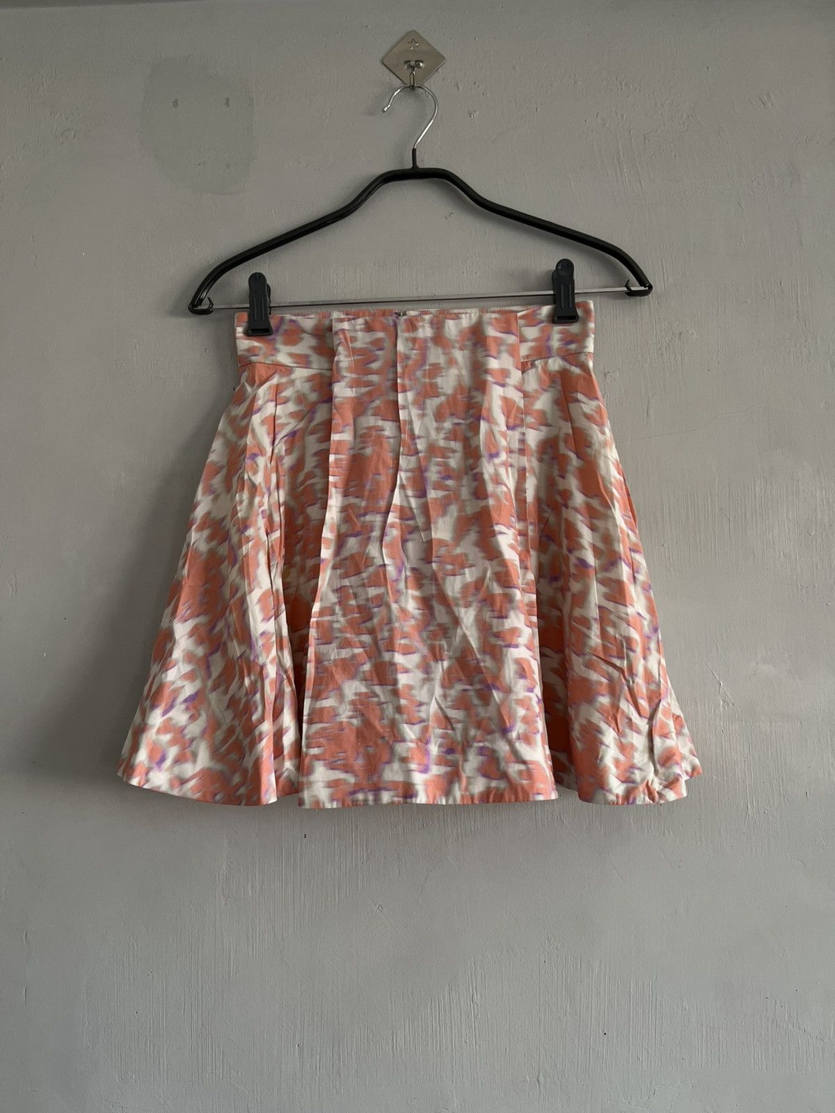 Balenciaga SS14 Balenciaga Cloqué Graphic Print Peach & Purple Size 25" / US 0 / IT 36 - 1 Thumbnail