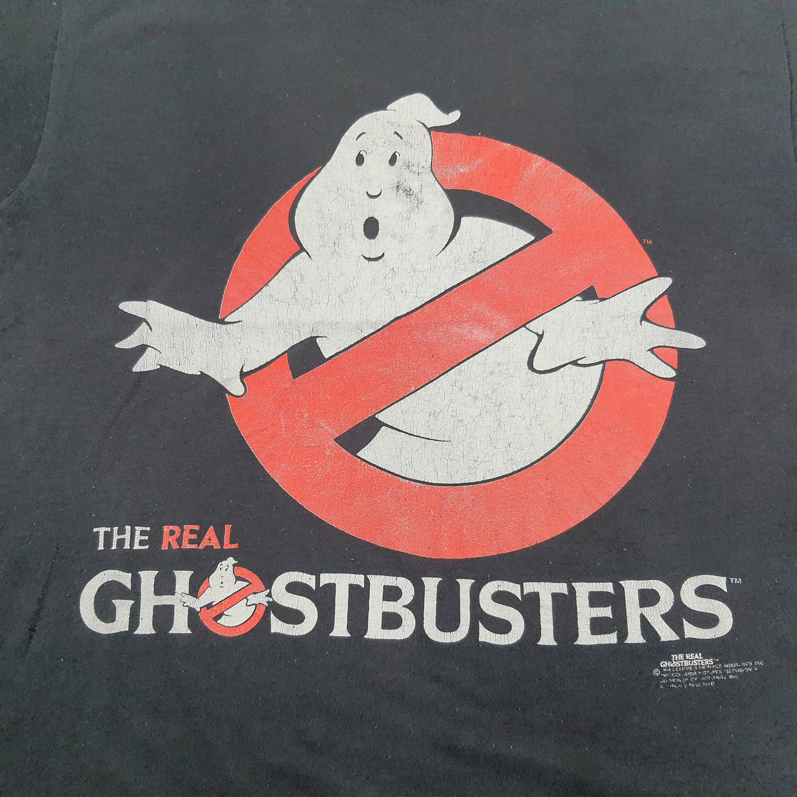 T-shirt Real Ghostbusters – Design Rétro Et Officiel – Noir – Taille Standard