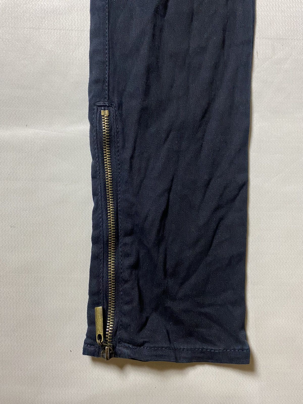 If Six Was Nine 2000s Cecil Mcbee Black Skinny Distressed With Ankle Zip Size 27" / US 4 / IT 40 - 4 Thumbnail