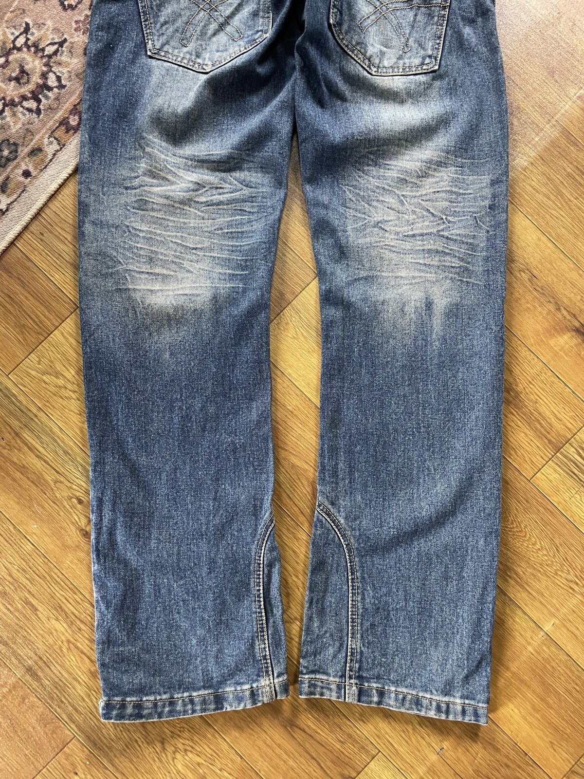 Grunt Style Crazy Pants Changqingwu Denim Embroidery Size US 33 - 10 Thumbnail
