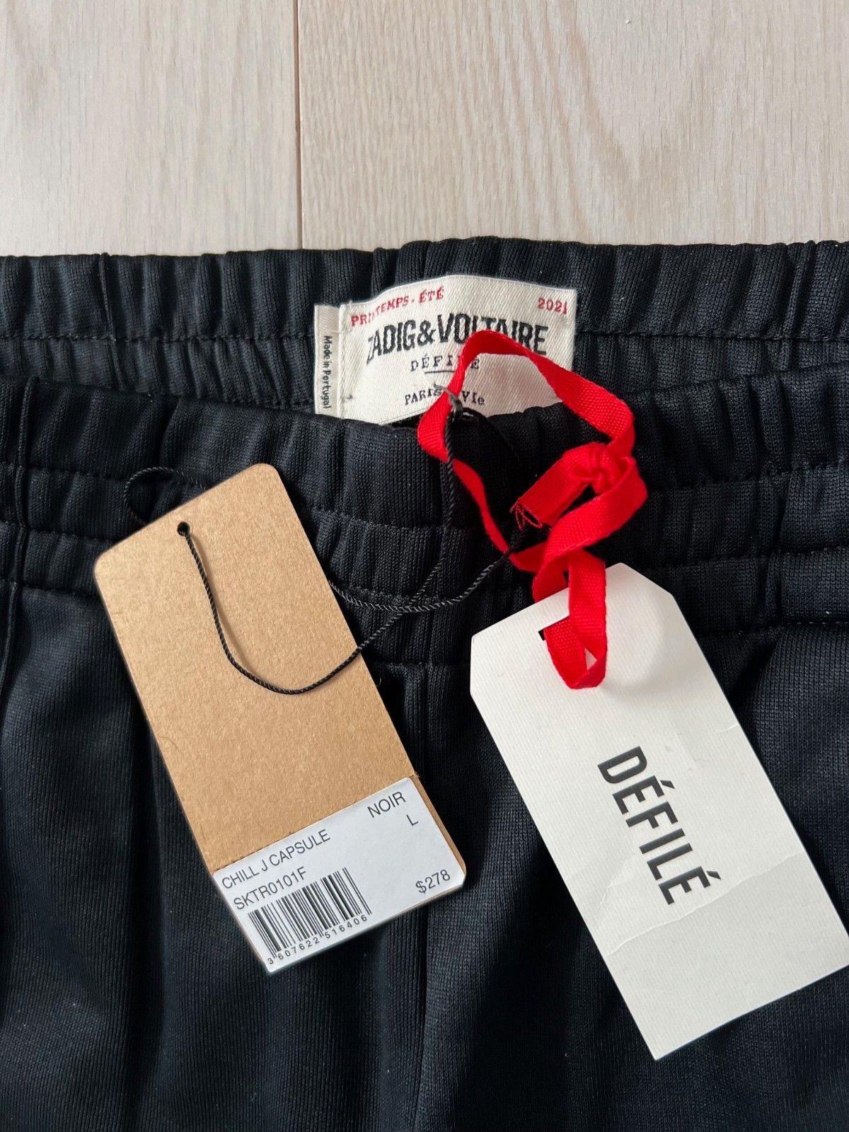 Zadig & Voltaire Zadig & Voltaire Chill J Capsule Lurex Jogging Pants Black L Size 22" - 3 Thumbnail