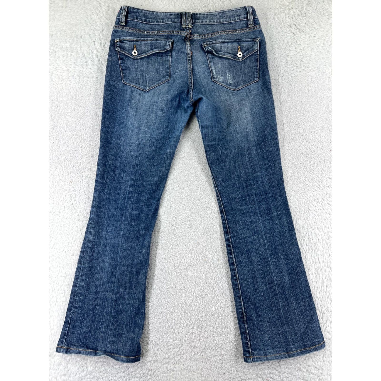 Denime SaltWorks Jeans Women 30 Blue Denim Bootcut Low Rise SaltWorks 5-Pocket Denim Slim Moderate Stretch Blue 90s Cowboy Theme Womens Size 30" / US 8 / IT 44 - 2 Thumbnail