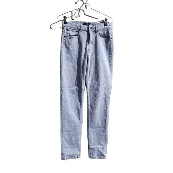 A.P.C. A.P.C. Jean Droit Mid Rise Straight Leg 5 Pocket Jeans Gray Size 26" / US 2 / IT 38 - 10 Thumbnail