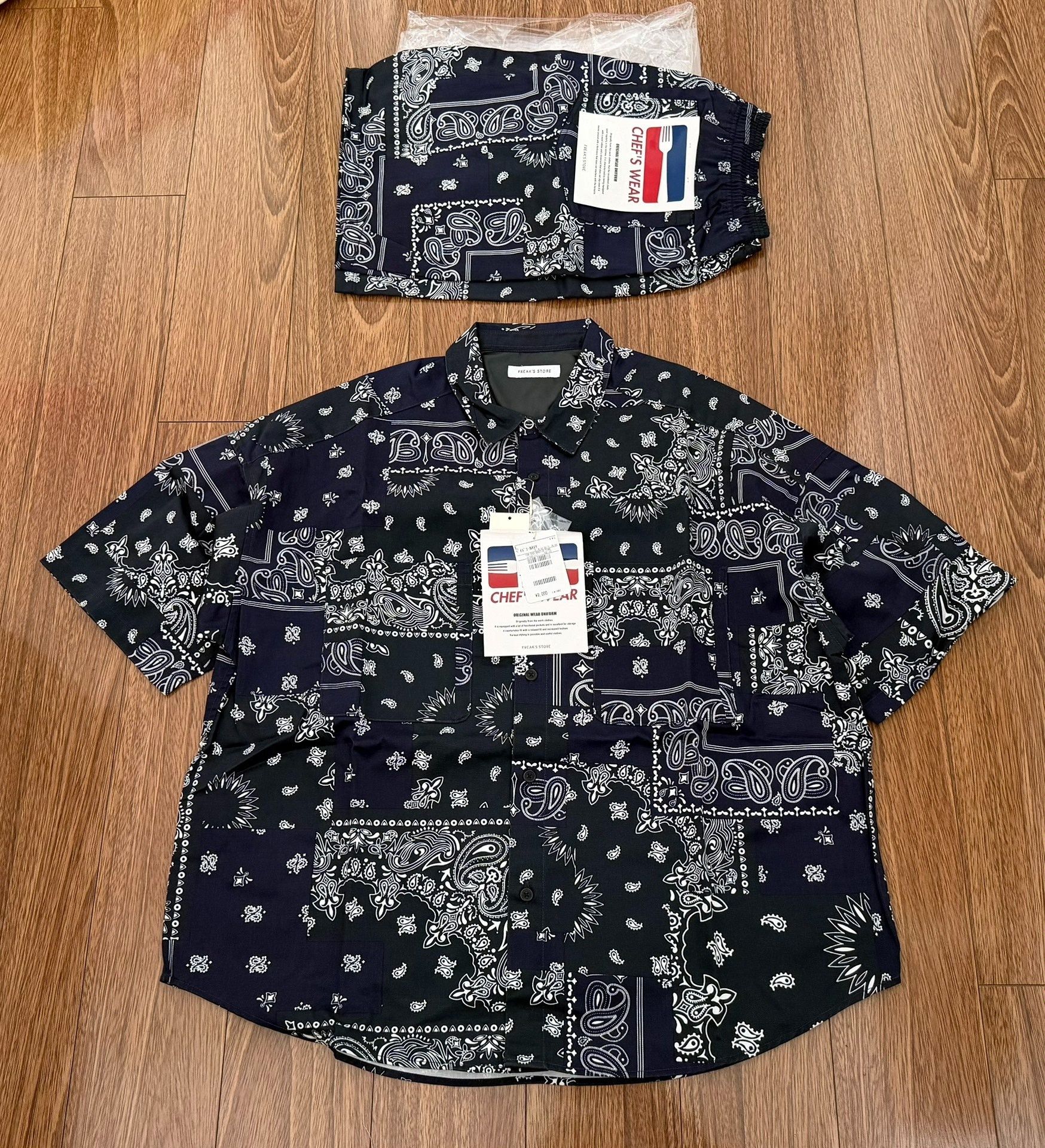 Japanese Brand FREAK'S STORE Chef Shirt Shorts Set Size US L / EU 52-54 / 3 - 1 Thumbnail