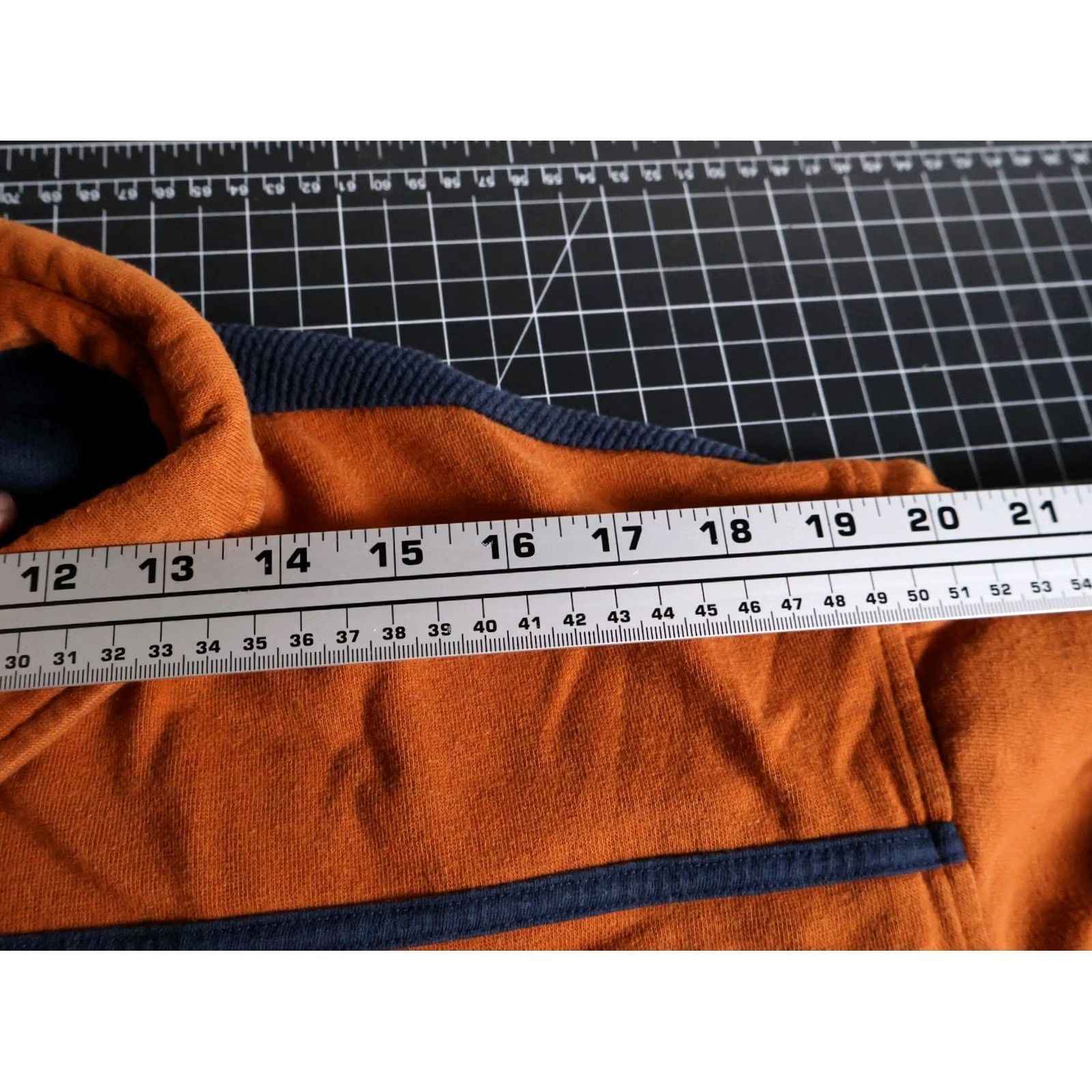 Haband VINTAGE Haband Polo Shirt Knit Striped 3XL Blue Orange Long Sleeve Cotton Blend Mens 90s Retro Size US XXL / EU 58 / 5 - 7 Thumbnail