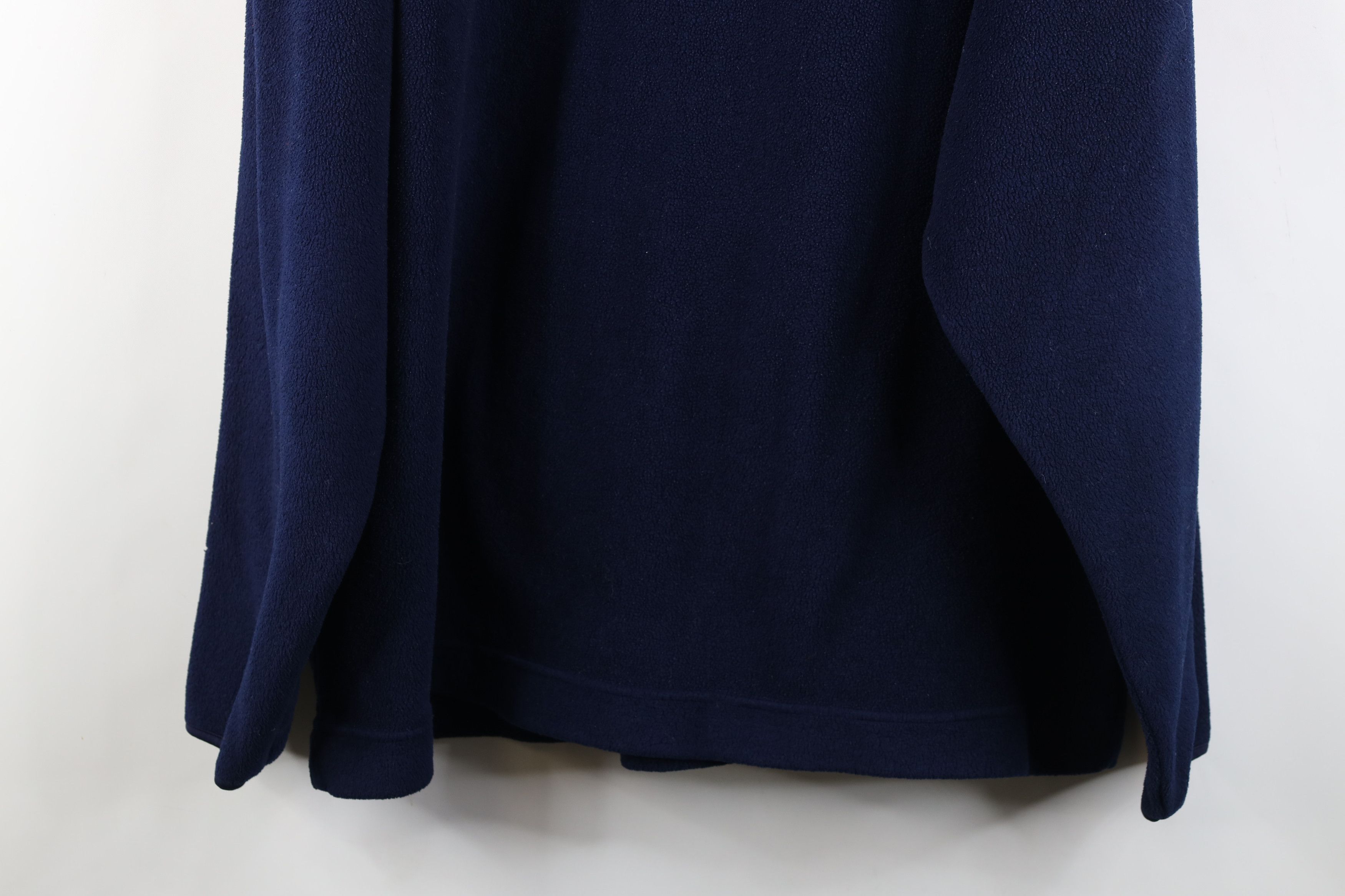 Vintage Vintage 90s Bike Baggy Fit Fleece Hoodie Sweatshirt Blue Size US XL / EU 56 / 4 - 14 Thumbnail
