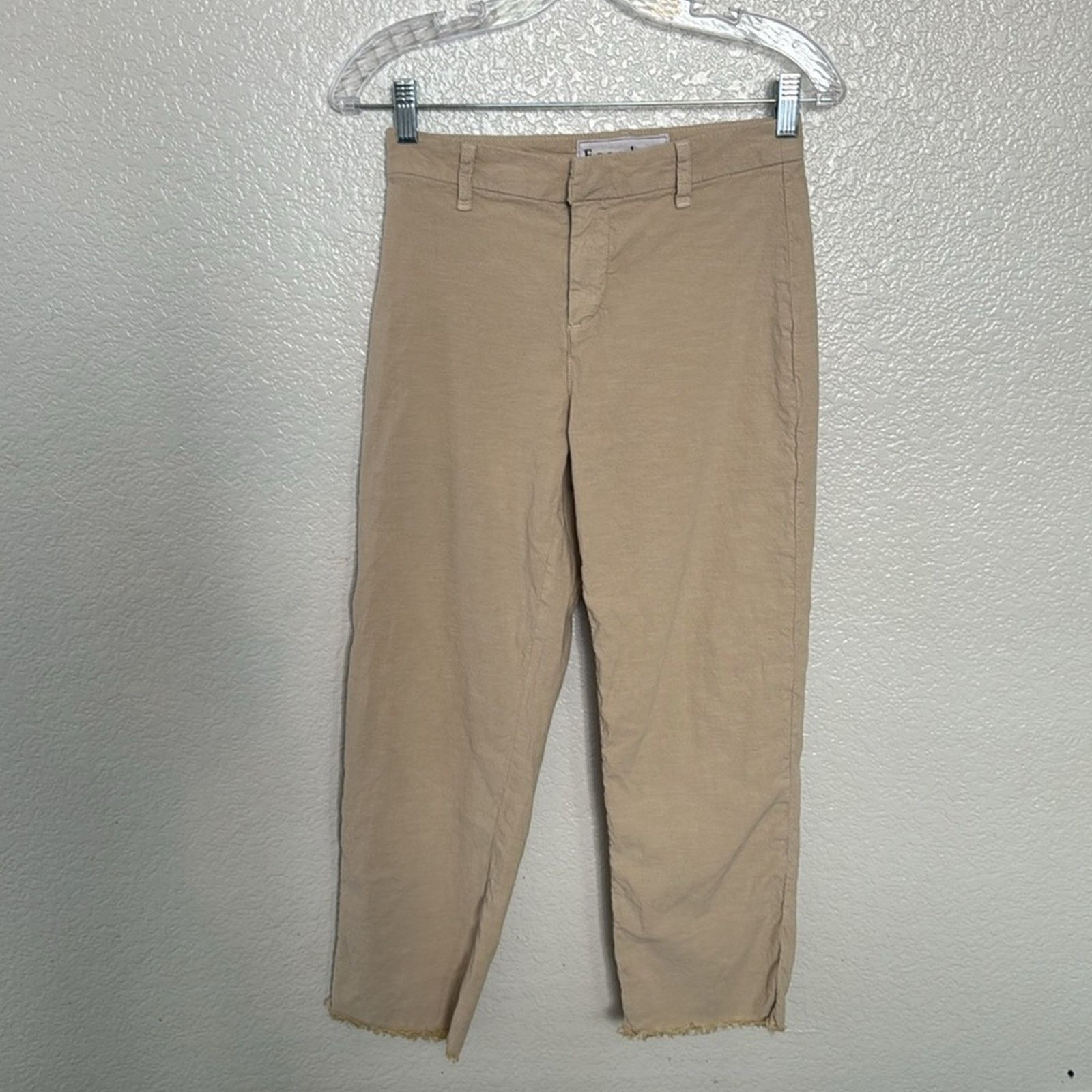 Frank & Eileen Frank & Eileen Kinsale Performance Cotton Linen Crop Pants Size 25" / US 0 / IT 36 - 2 Thumbnail