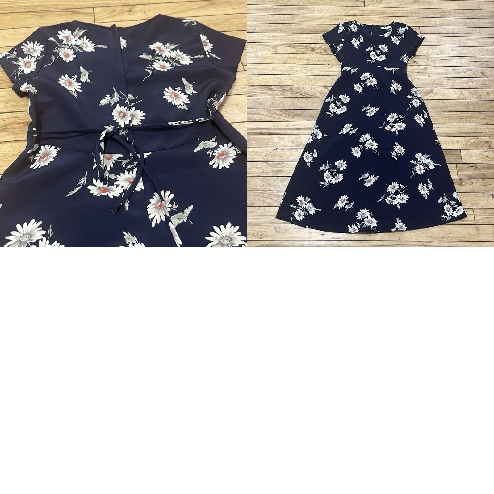 Vintage VINTAGE The Limited Midi Dress Women 8 Blue Floral Daisy Empire Waist Belle Fairy Whimsy Size M / US 6-8 / IT 42-44 - 9 Thumbnail