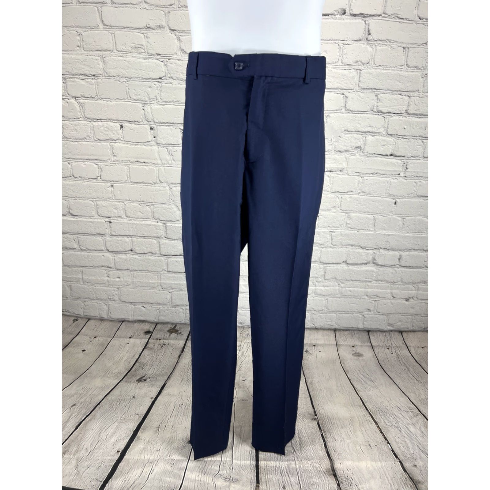 Vintage Unbranded Blue Full Suit 4 Piece Set Vest Pants Necktie Notch 2 Button Jacket XL Size 46R - 5 Thumbnail