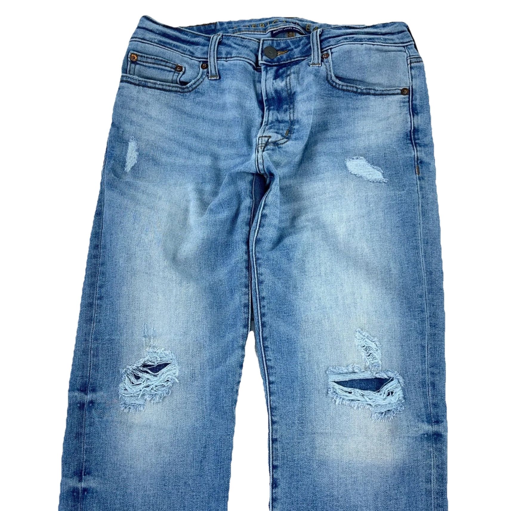 American Eagle Outfitters American Eagle Outfitters Jeans Men 30x30 Slim Straight Leg Blue Denim 5-Pocket Belt Loops Distressed? No. Classic Skater Preppy - 90s Modern N/A Size US 30 / EU 46 - 3 Thumbnail