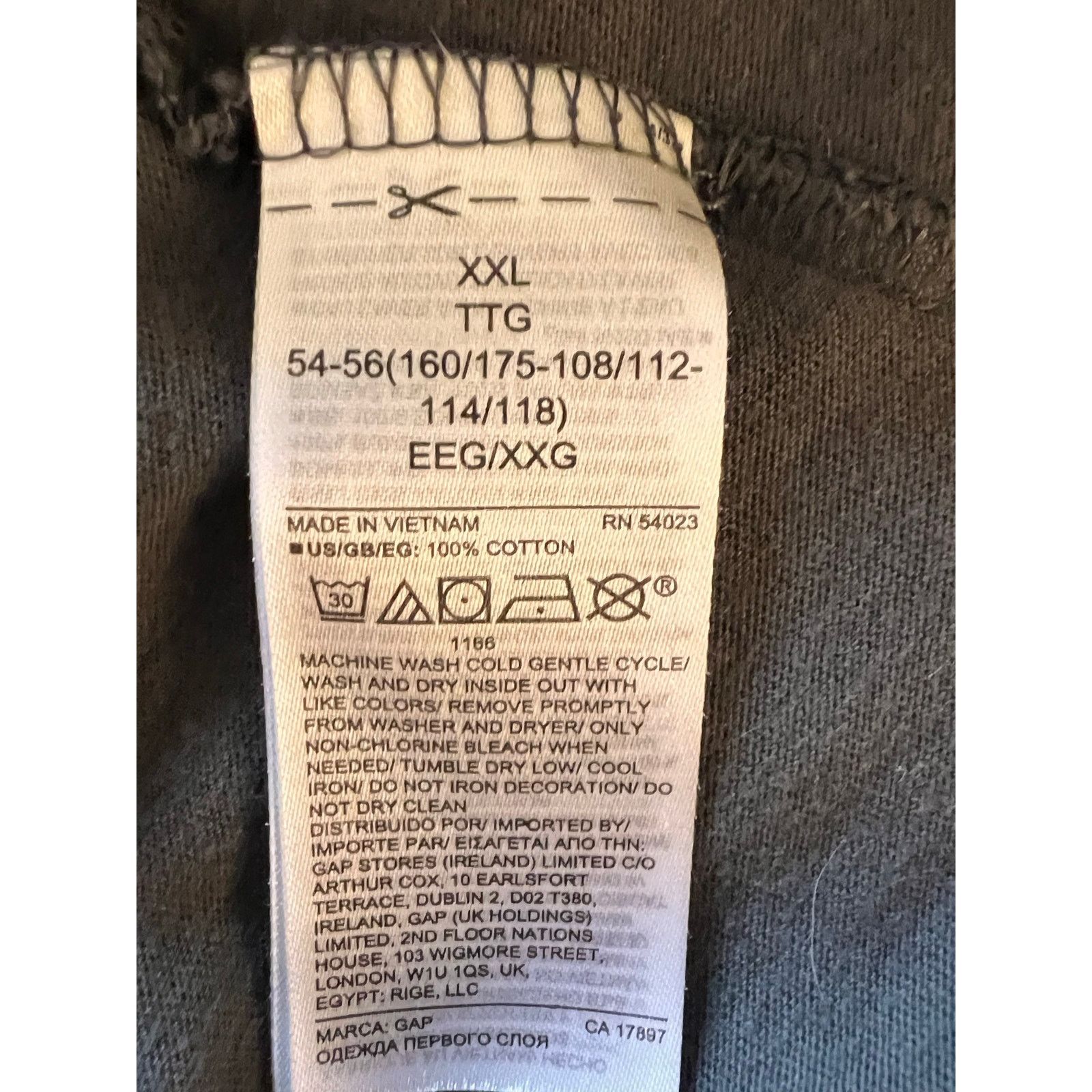 Gap Gap Factory charcoal tropical beach T-shirt Size XXL Size XXL / US 16-18 / IT 52-54 - 6 Thumbnail