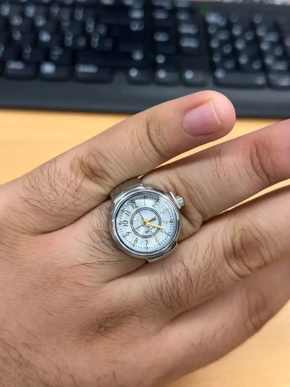 Jewelry Adjustable Watch Finger Ring Size ONE SIZE - 1 Thumbnail