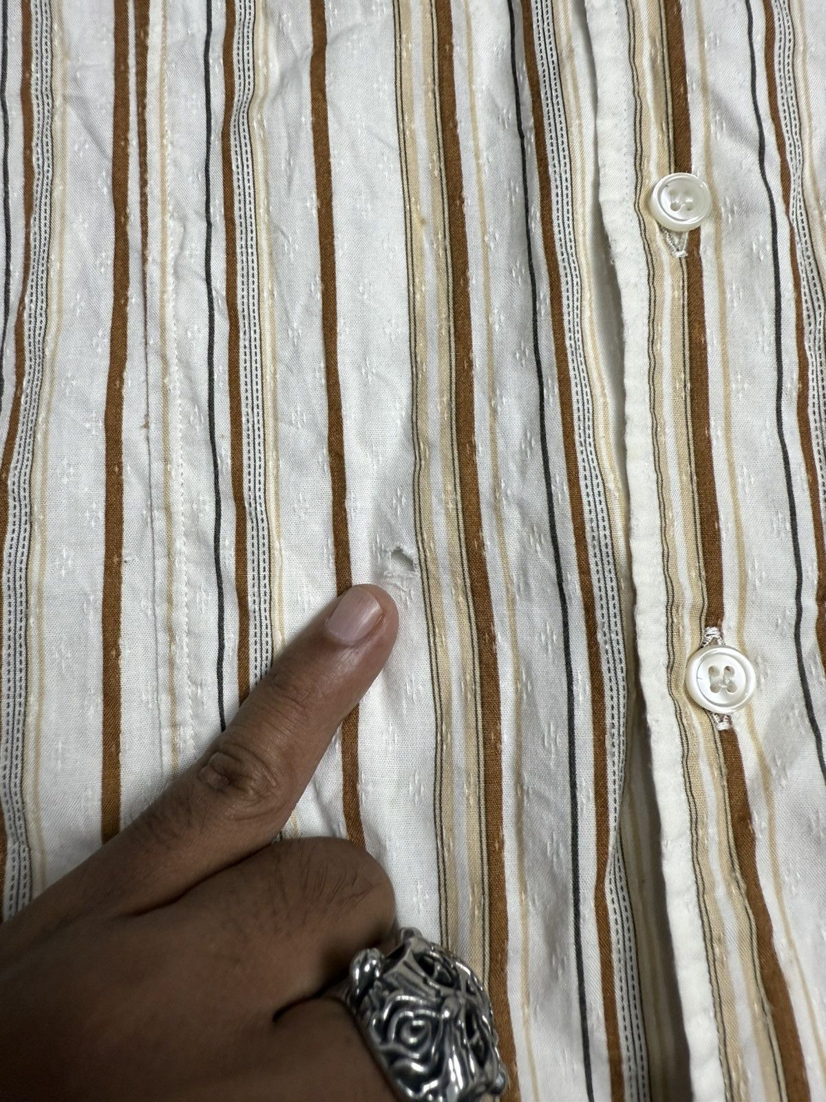 PPFM PPFM STRIPE SHIRT Size US M / EU 48-50 / 2 - 3 Thumbnail